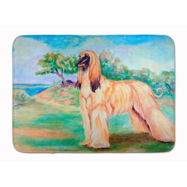Carolines Treasures Afghan Hound Machine Washable Memory Foam Mat 7138RUG - main